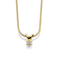 Carola anheng, gull med diamant 0,10ct tw.si.