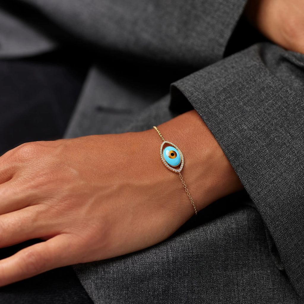 Shooting Stars Evil Eye armbånd, gull