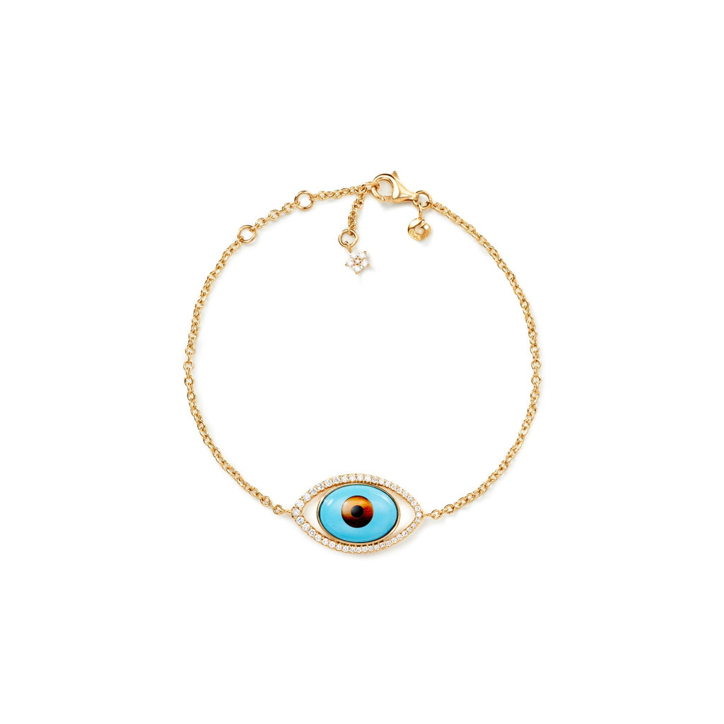 OLE LYNGGAARD COPENHAGEN Shooting Stars Evil Eye armbånd i gull