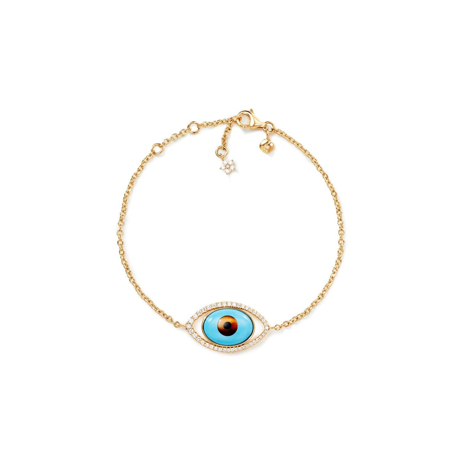 OLE LYNGGAARD COPENHAGEN Shooting Stars Evil Eye armbånd i gull