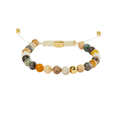 Alexander Lynggaard Bamboo leaf agat braided armbånd 6 mm