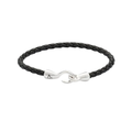 Alexander Lynggaard Bolo armbånd, skinn sort