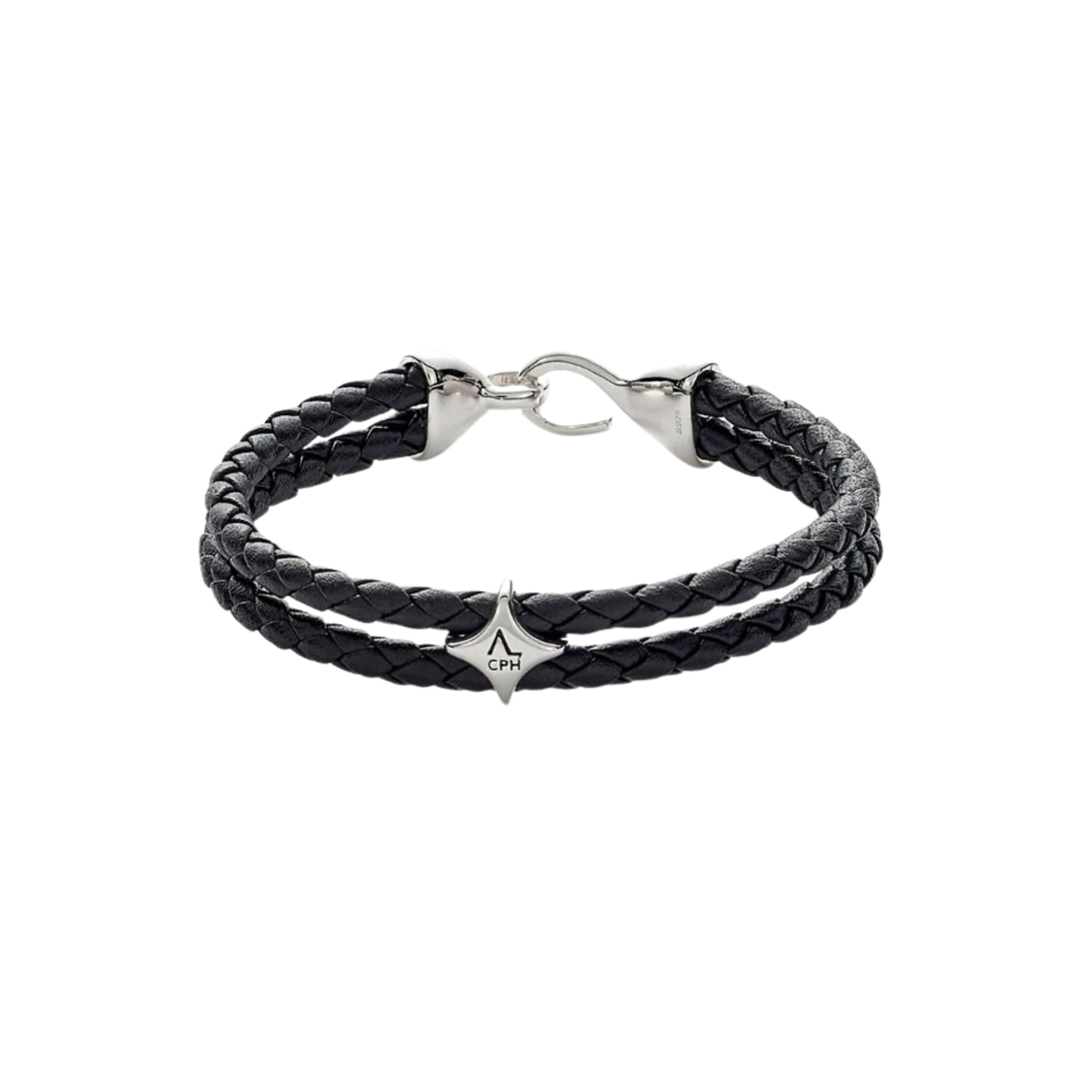 Alexander Lynggaard Bolo dobbelt armbånd, skinn sort