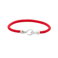 Alexander Lynggaard Maritime rødt armbånd, sølv