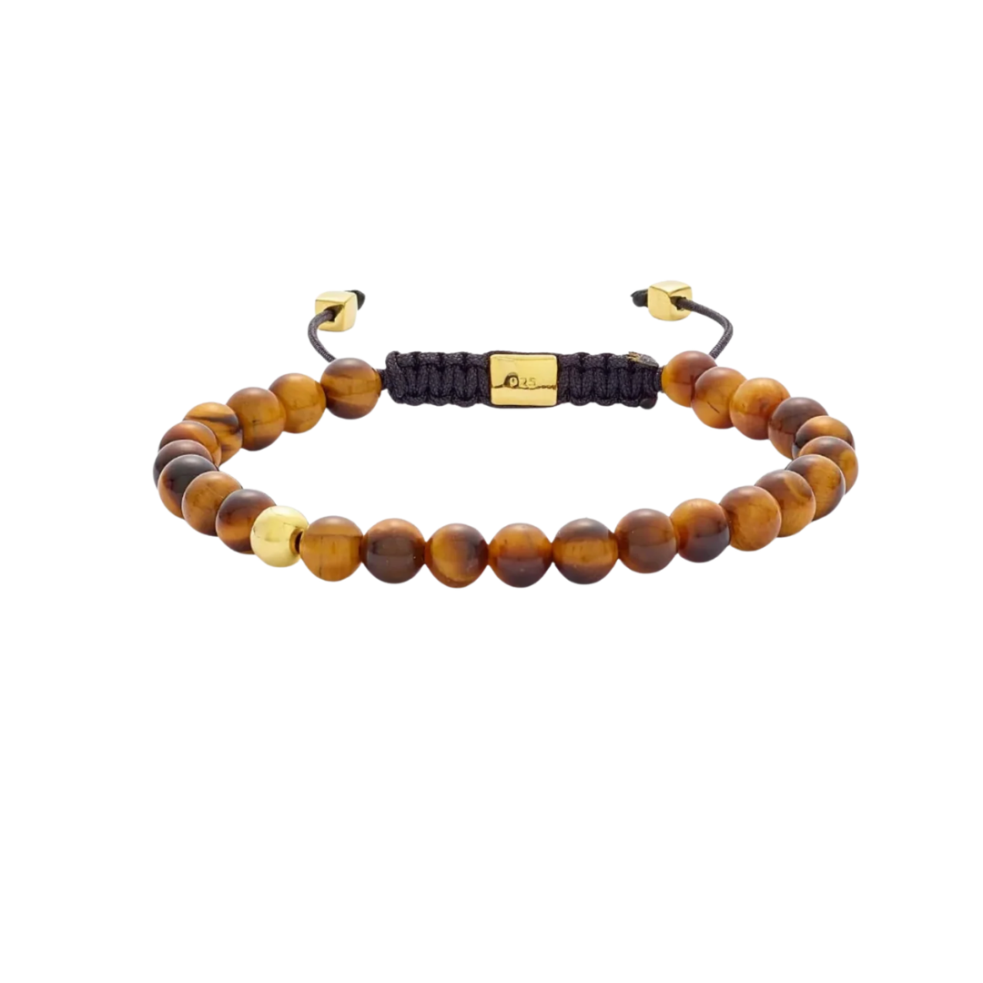 Alexander Lynggaard Tigerøye braided armbånd 6 mm