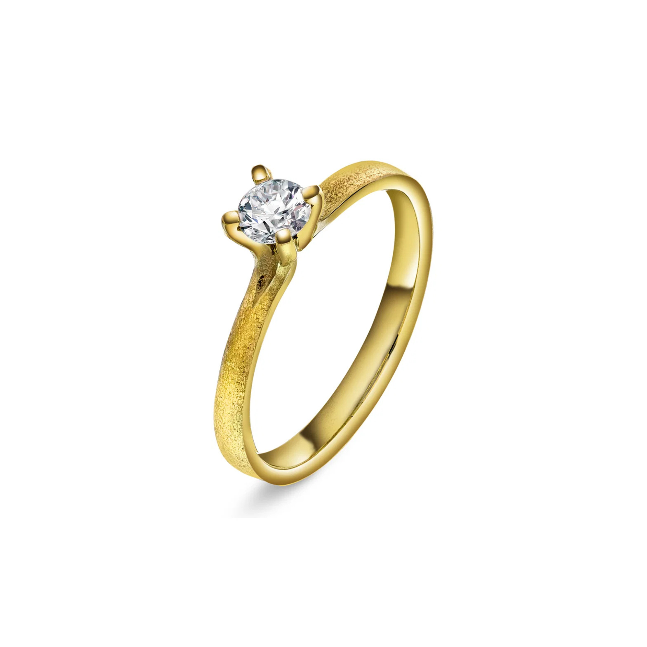 Polaris ring med 0,30 ct diamant, gull