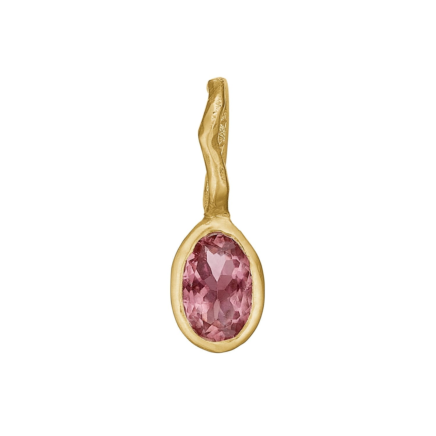 By Birdie Zenith Pink anheng, gull med tourmalin