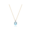 Chimento Halskjede, gull med topas og diamanter 0,07 ct
