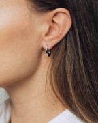 Chunky Hoop Tiny øreringer, sølv