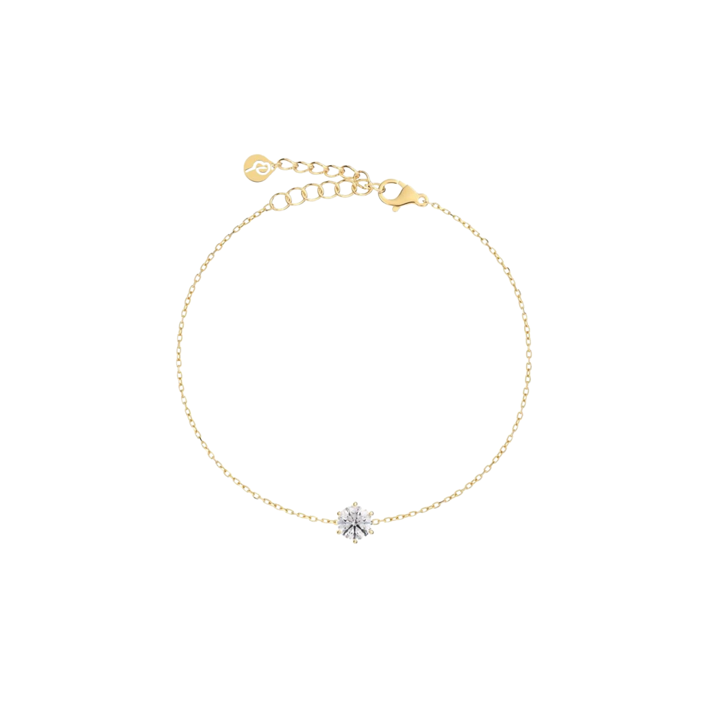 Crown armbånd, forgylt stål