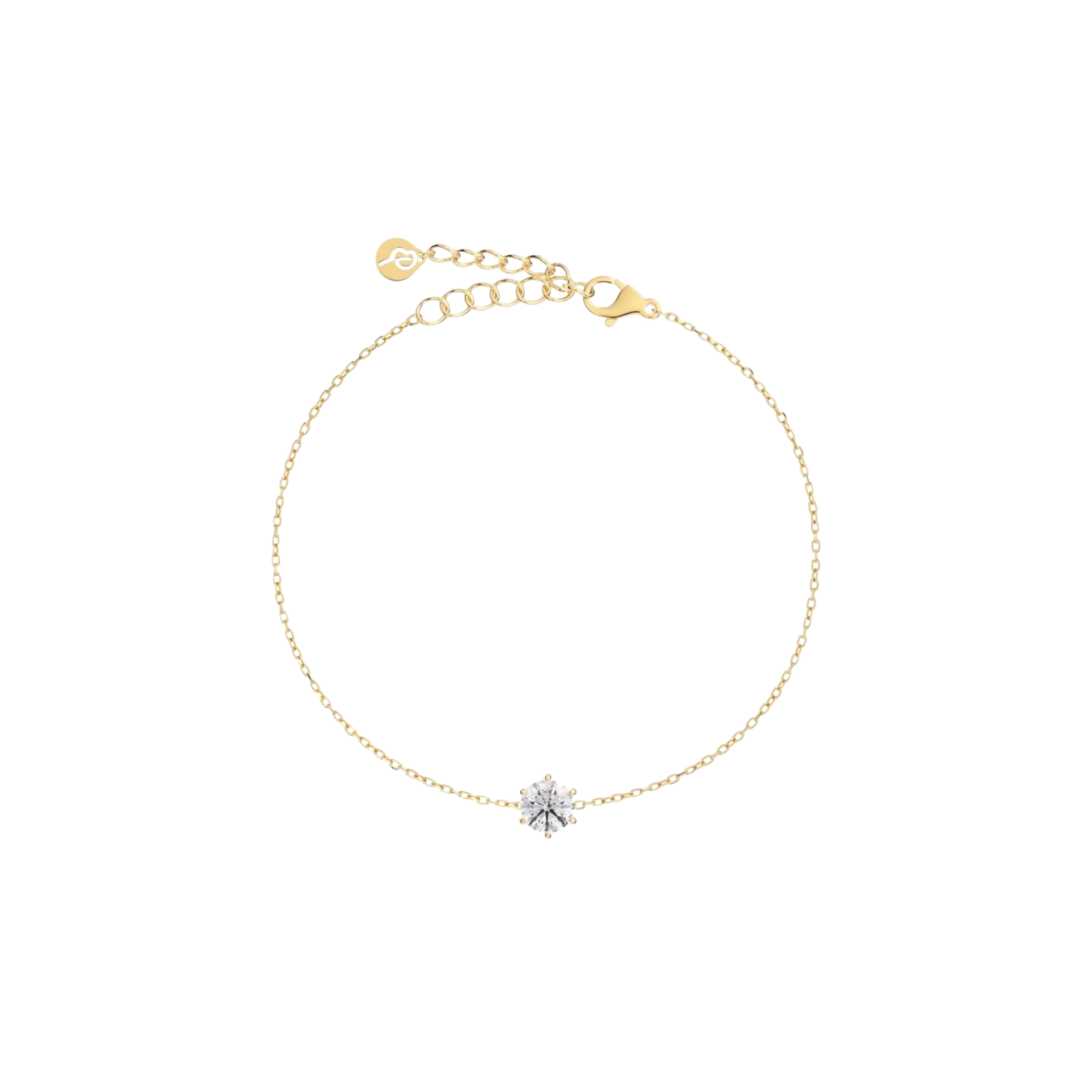 Crown armbånd, forgylt stål