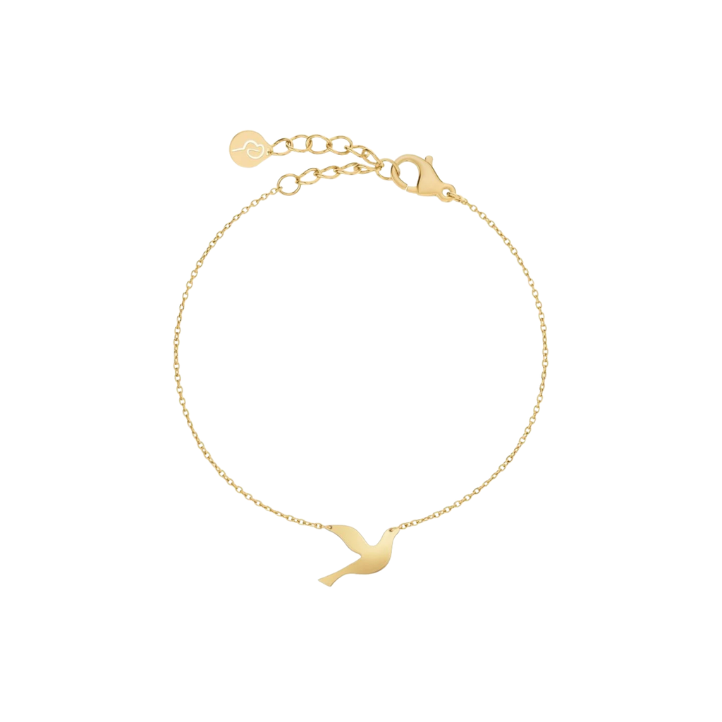Dove armbånd, forgylt stål