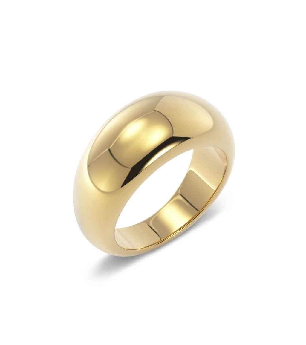 Edlad Furo Ring i forgylt stål