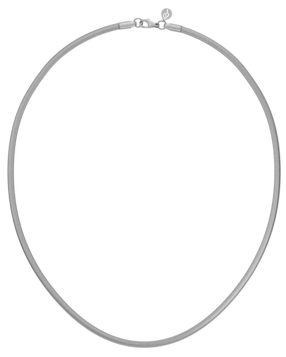 Edblad Edblad Herringbone halskjede i stål 45 cm