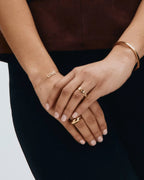 Edblad Love armbånd i forgylt stål - justerbart 15,5-18,5 cm