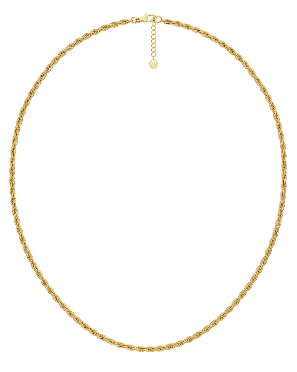 Edblad Rope Chain Halskjede i forgylt stål