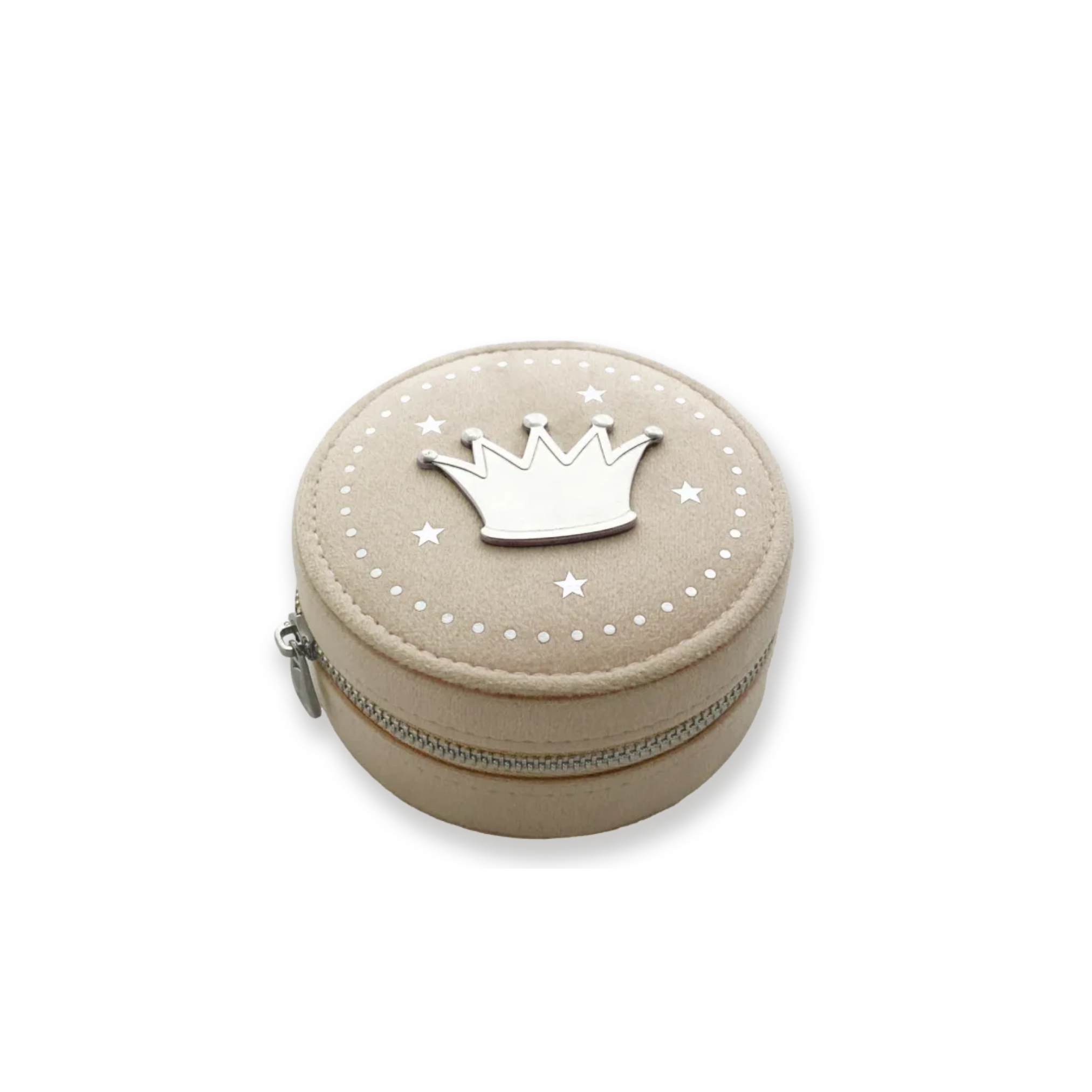 EikBarn Beige smykkeskrin med krone
