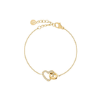 Eternal Heart armbånd, forgylt stål
