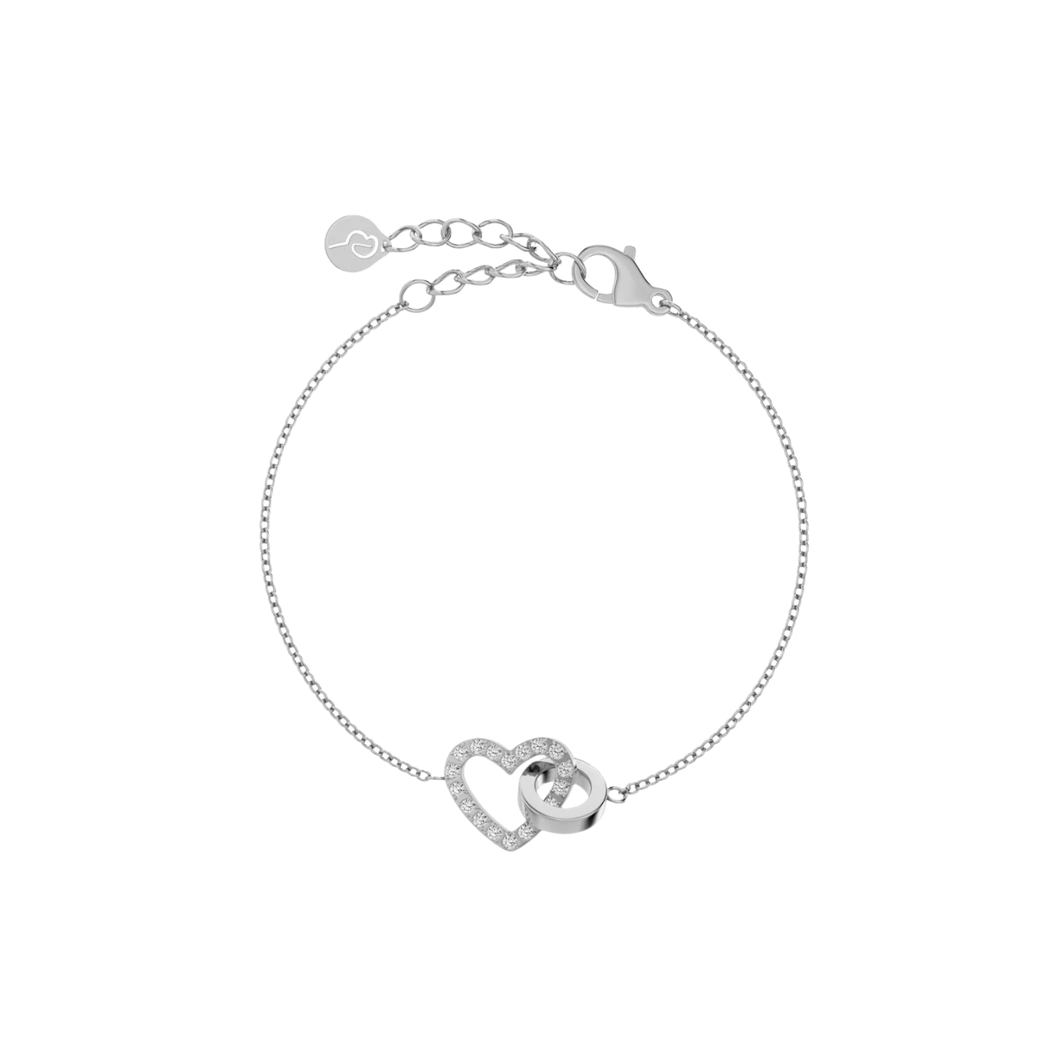Eternal Heart armbånd, stål