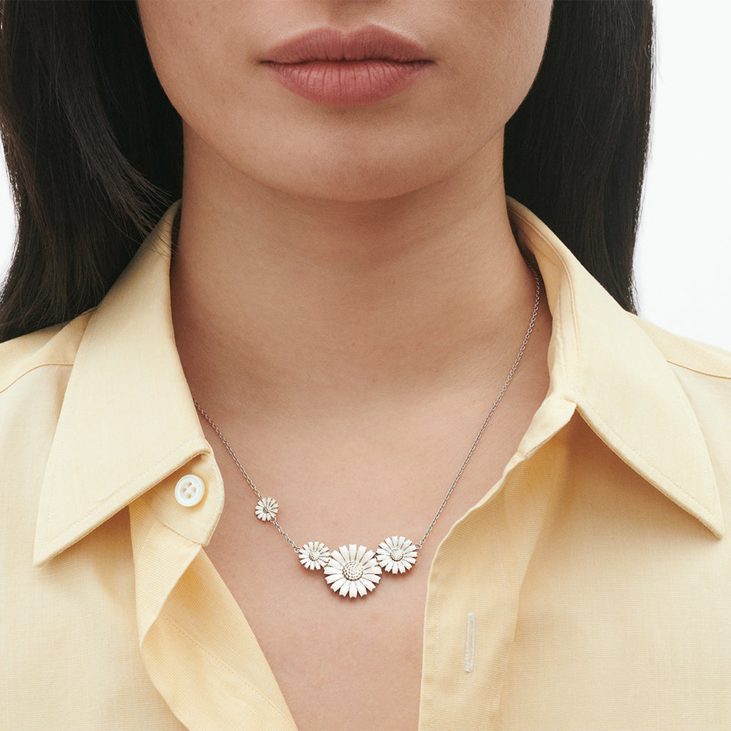 Georg Jensen Daisy Halskjede, sølv