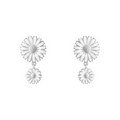 Georg Jensen Daisy doble øredobber, sølv