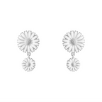 Georg Jensen Daisy doble øredobber, sølv