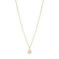Georg Jensen Daisy halskjede 11mm, sølv forgylt med diamanter