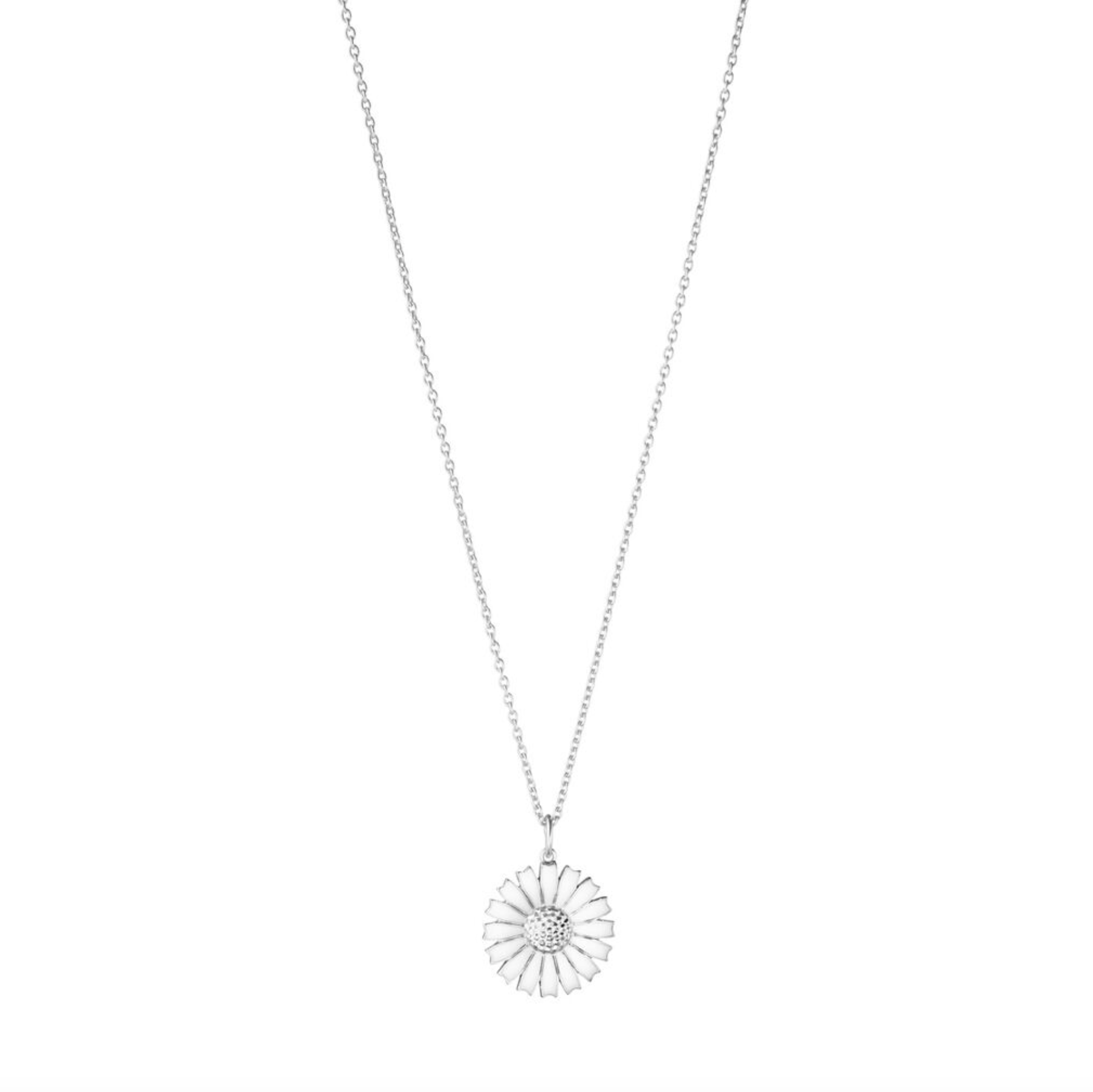 Georg Jensen Daisy halskjede 18mm, sølv