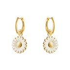 Georg Jensen Daisy øredobber, sølv forgylt