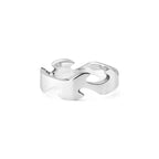 Georg Jensen Fusion Centre Ring Hvitt Gull