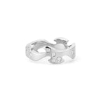 Georg Jensen Fusion Centre Ring Hvitt Gull med Diamanter