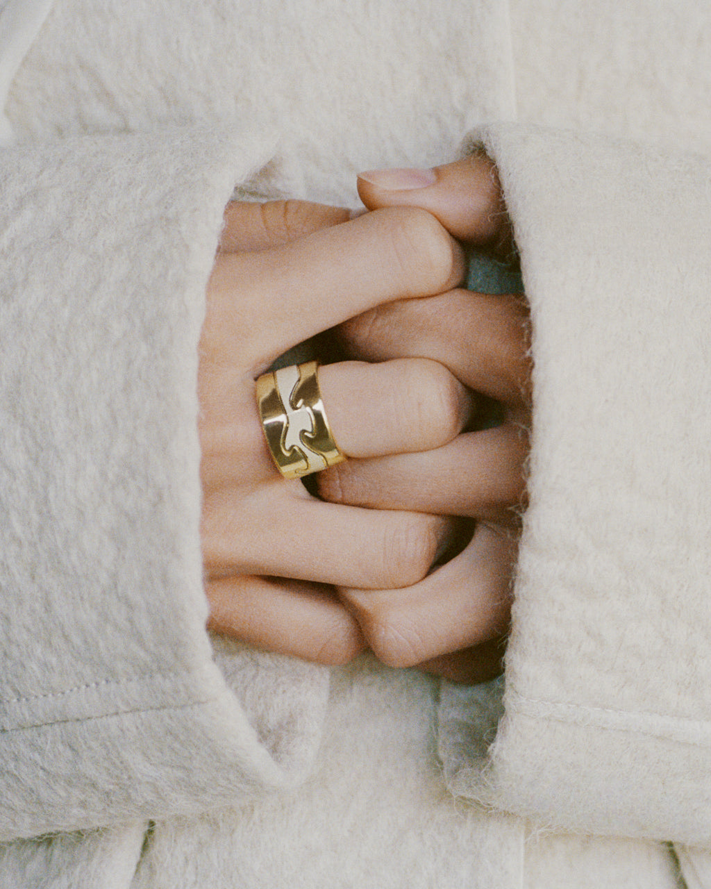 Georg Jensen Fusion ring endestykke, gull