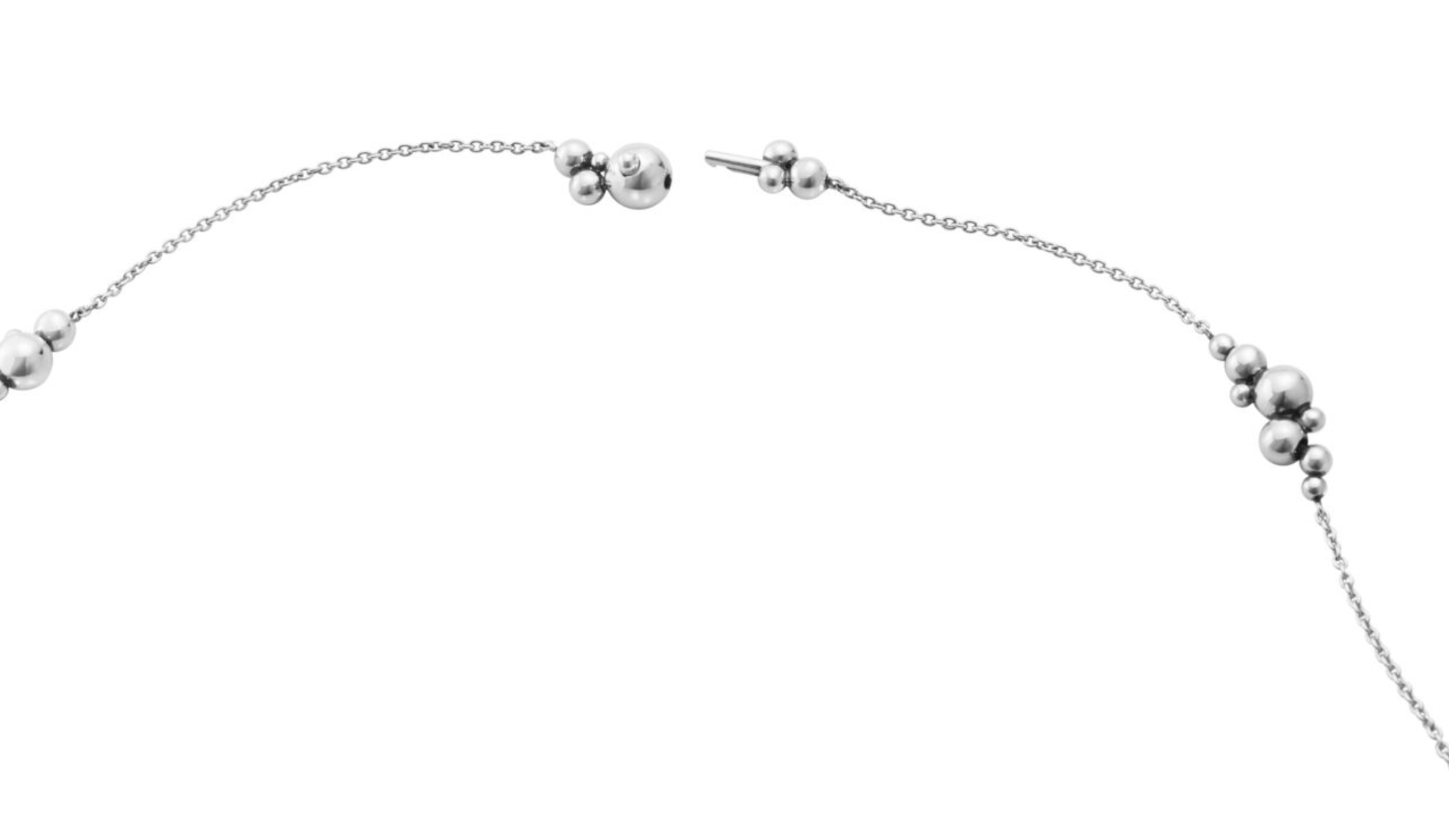 Sølv halskjede fra Georg Jensen Moonlight Grape 92 cm.