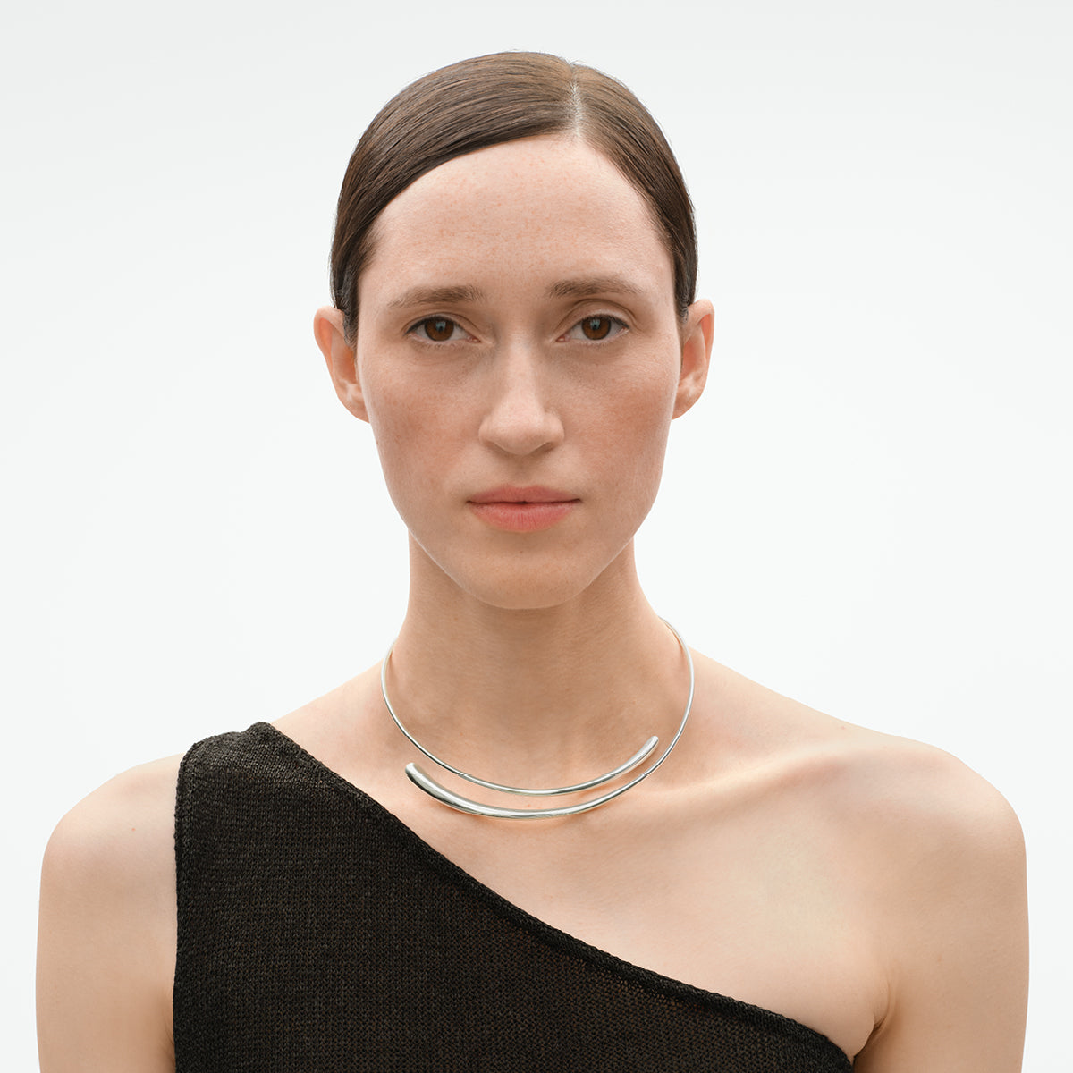 Georg Jensen Mercy halsring, sølv