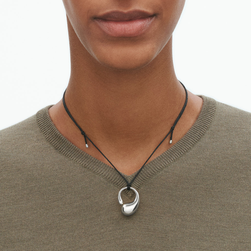 Georg Jensen Mercy medium anheng, sølv