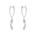 Georg Jensen Mercy øreringer, sølv med diamanter 0.37 ct