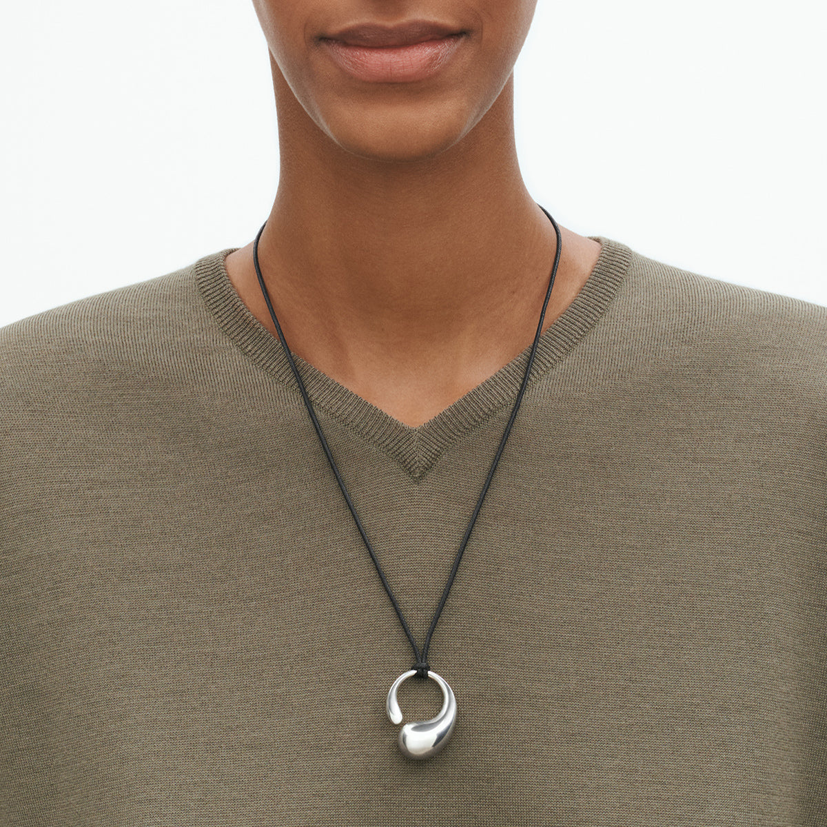 Georg Jensen Mercy stort anheng, sølv