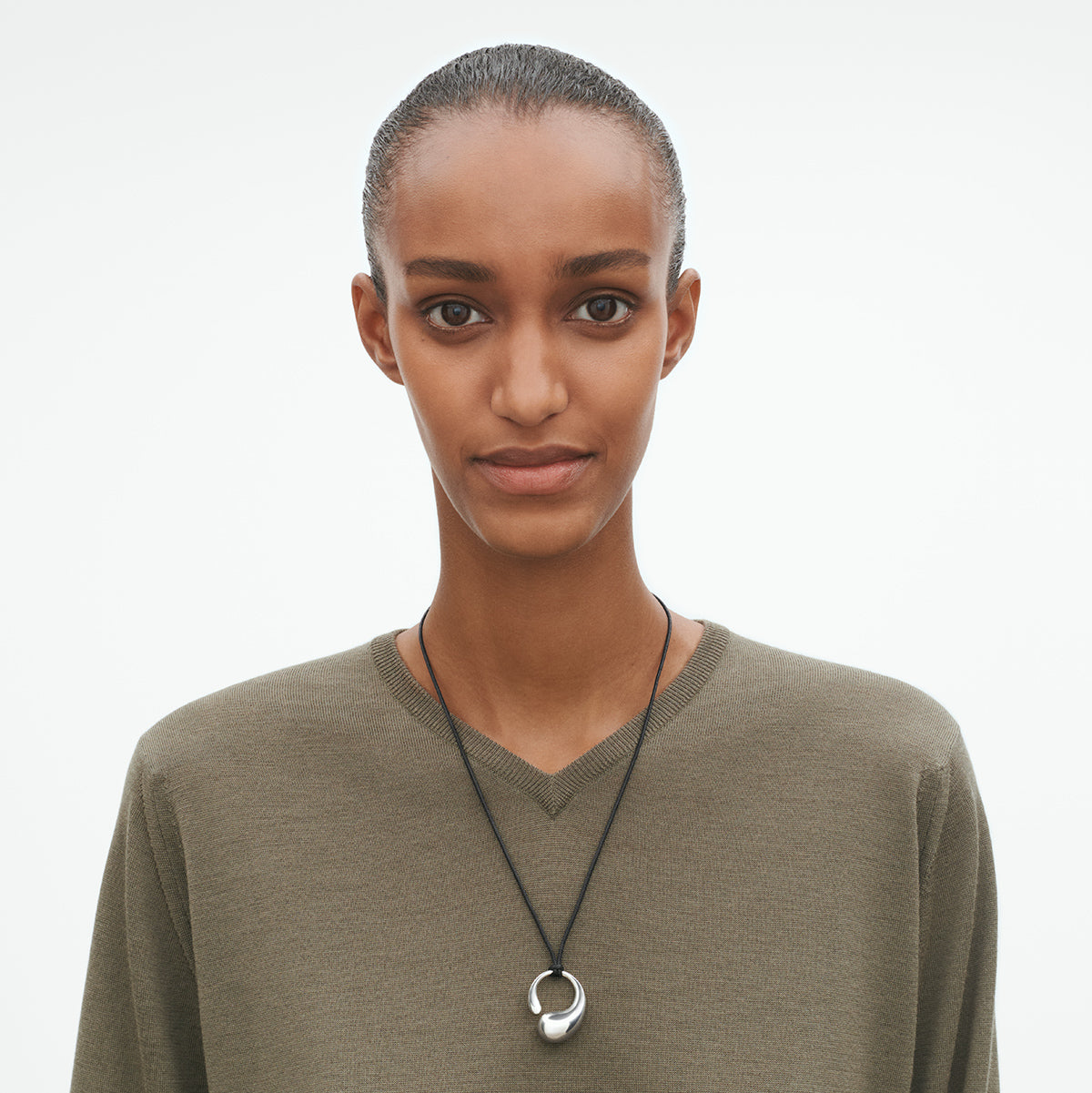 Georg Jensen Mercy stort anheng, sølv