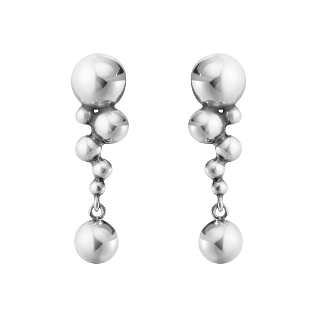 Georg Jensen Moonlight Grape små øreheng i sølv
