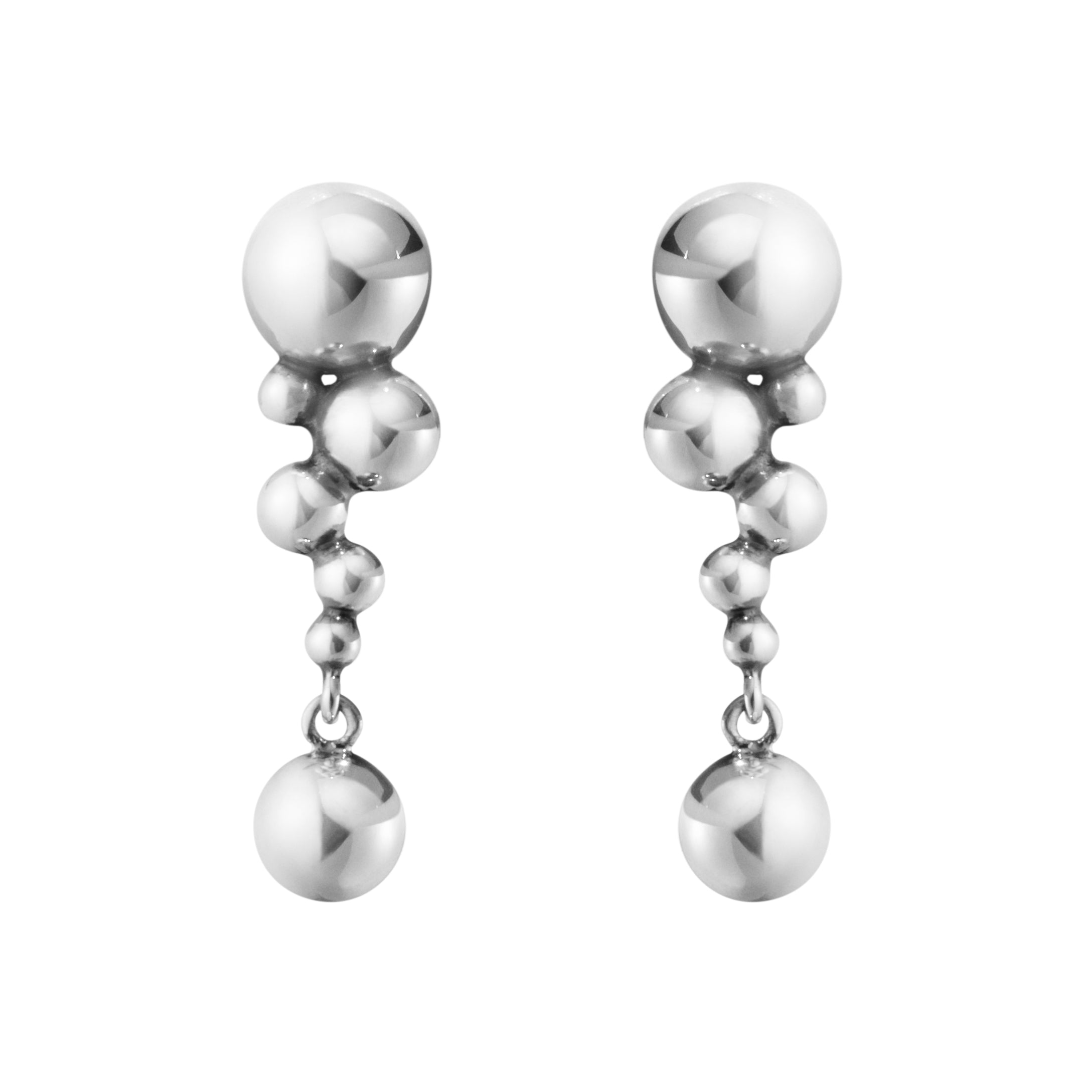 Georg Jensen Moonlight Grape små øreheng i sølv