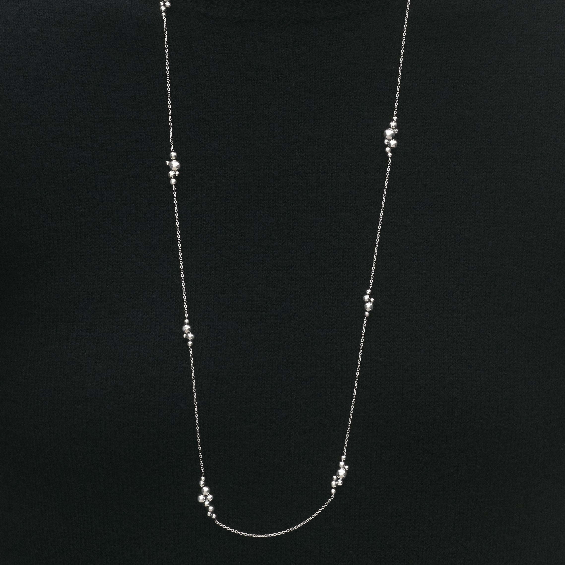 Georg Jensen Moonlight Grapes Sautoir langt halskjede i sølv