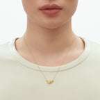 Georg Jensen Moonlight Grapes halskjede, gull med diamanter