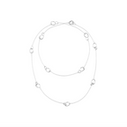 Georg Jensen Offspring Sautoir halskjede i sølv 90 CM