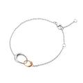 Georg Jensen Offspring armbånd sølv med rosegull