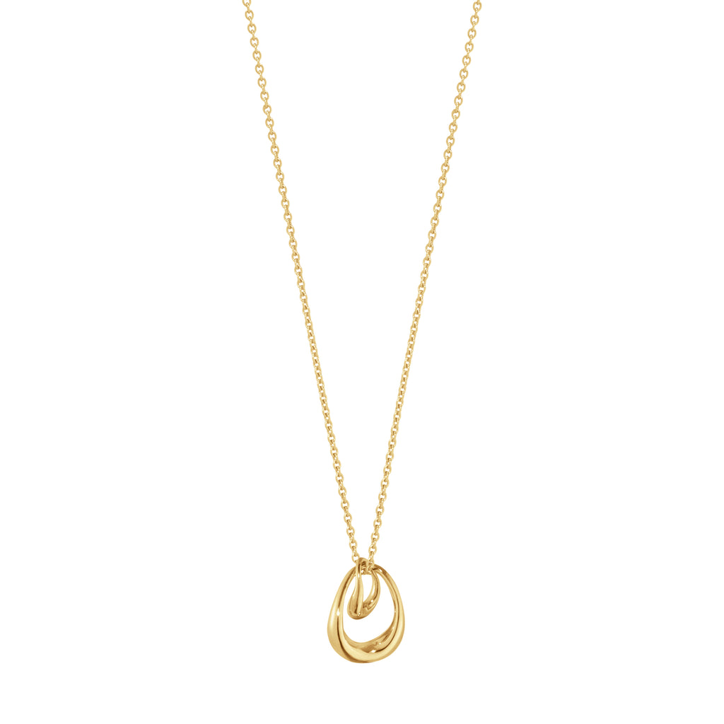 Georg Jensen Offspring halskjede med anheng i gull