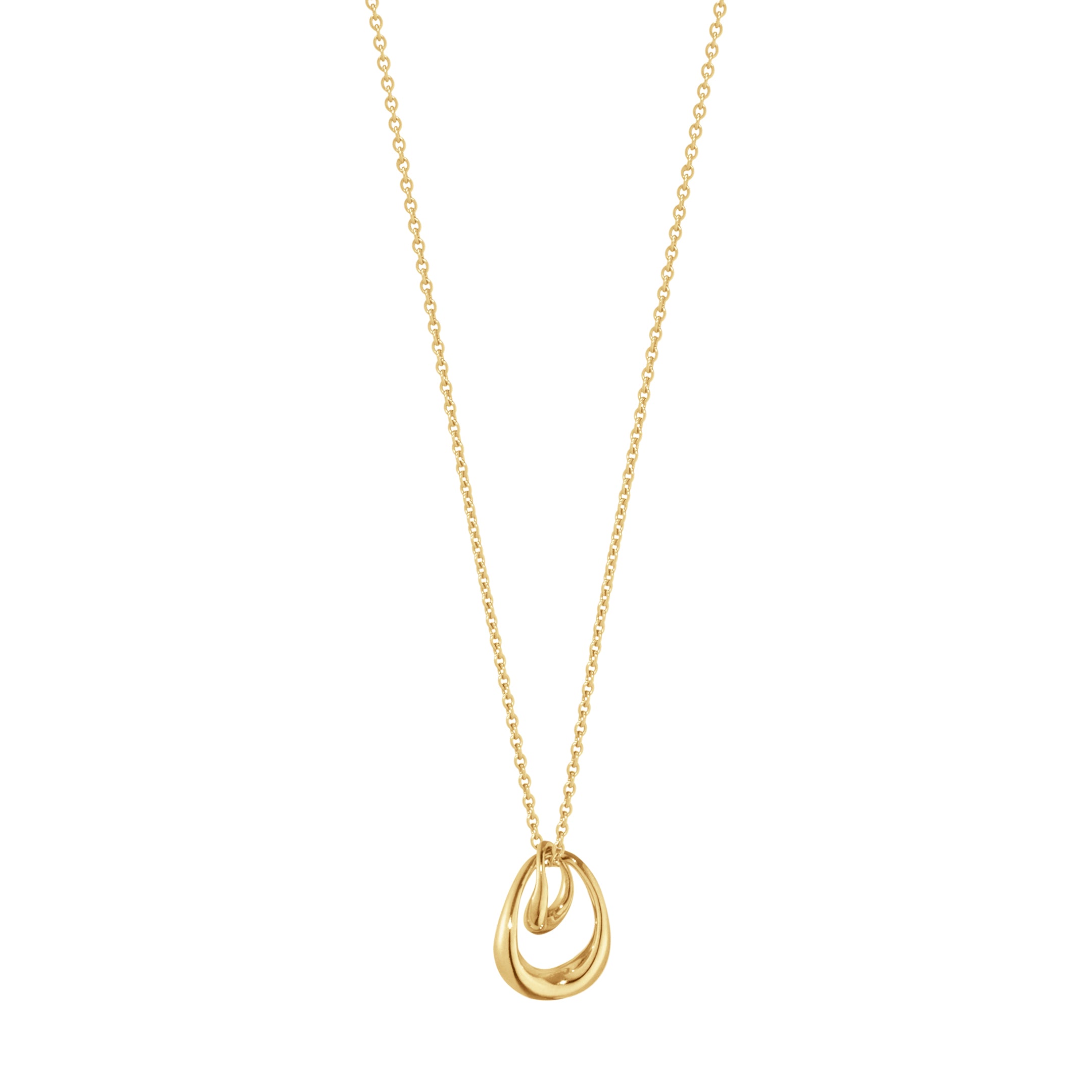 Georg Jensen Offspring halskjede med anheng i gull