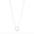 Georg Jensen Offspring lite anheng, sølv med diamanter