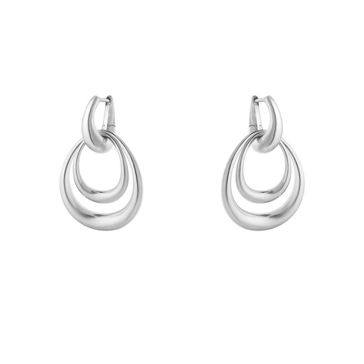 Georg Jensen Offspring medium øreringer, sølv