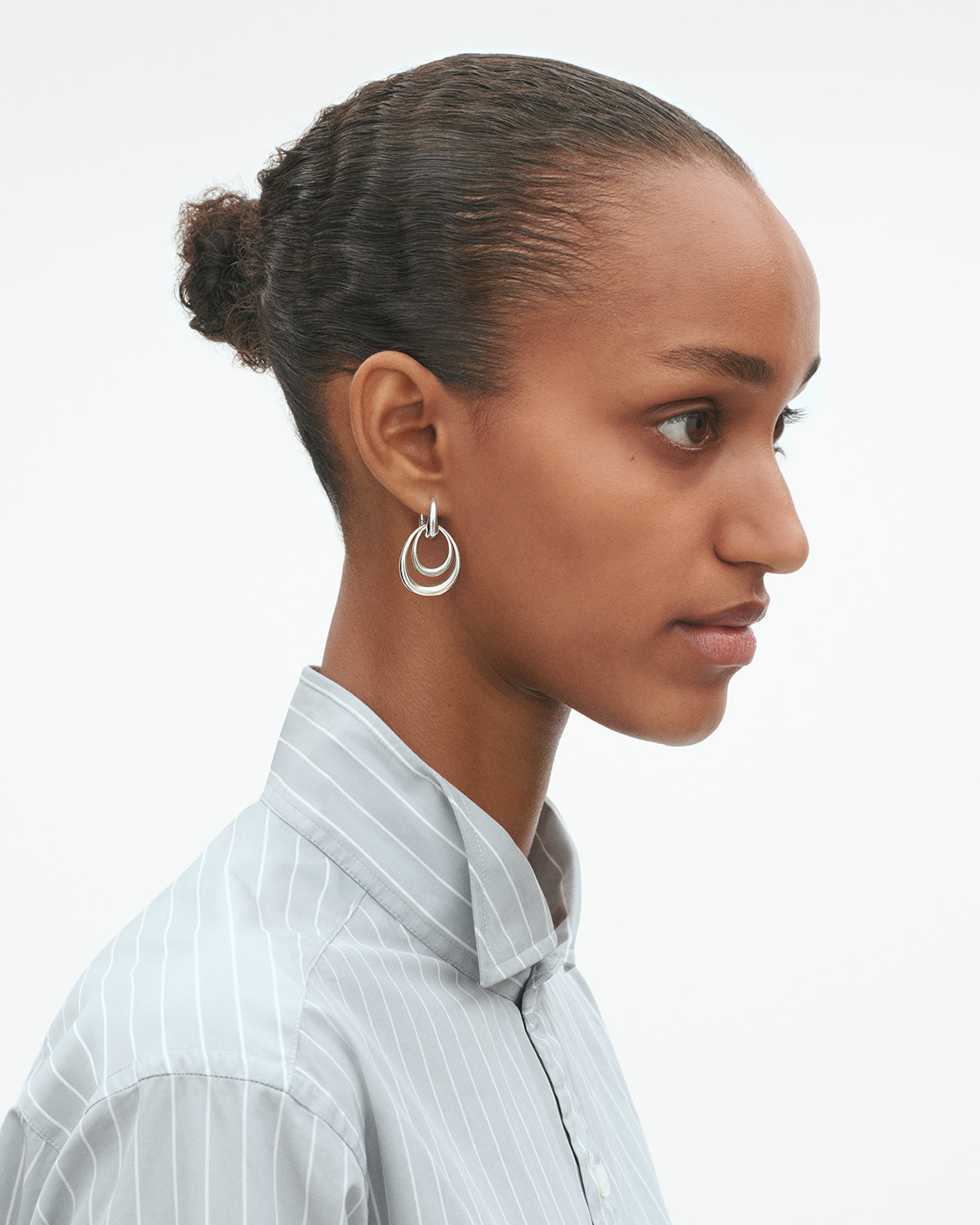 Georg Jensen Offspring medium øreringer, sølv