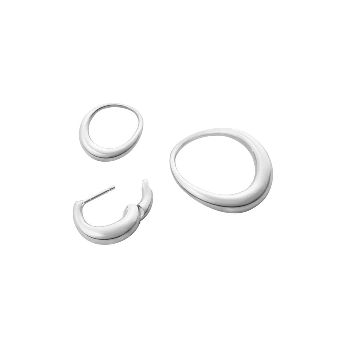 Georg Jensen Offspring medium øreringer, sølv